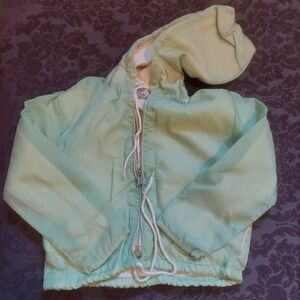 Vintage Baby Mint Green Hooded Jacket
